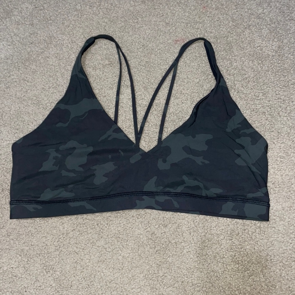 Camo lulu lemon sports bra